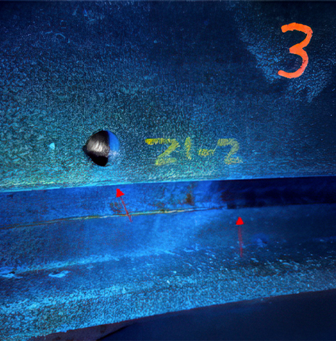 Fluorescent Visibile Liquid Penetrant Testing