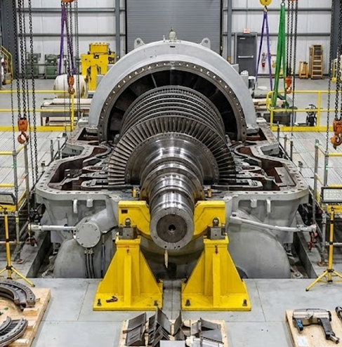 Steam Turbine Outage with open casing