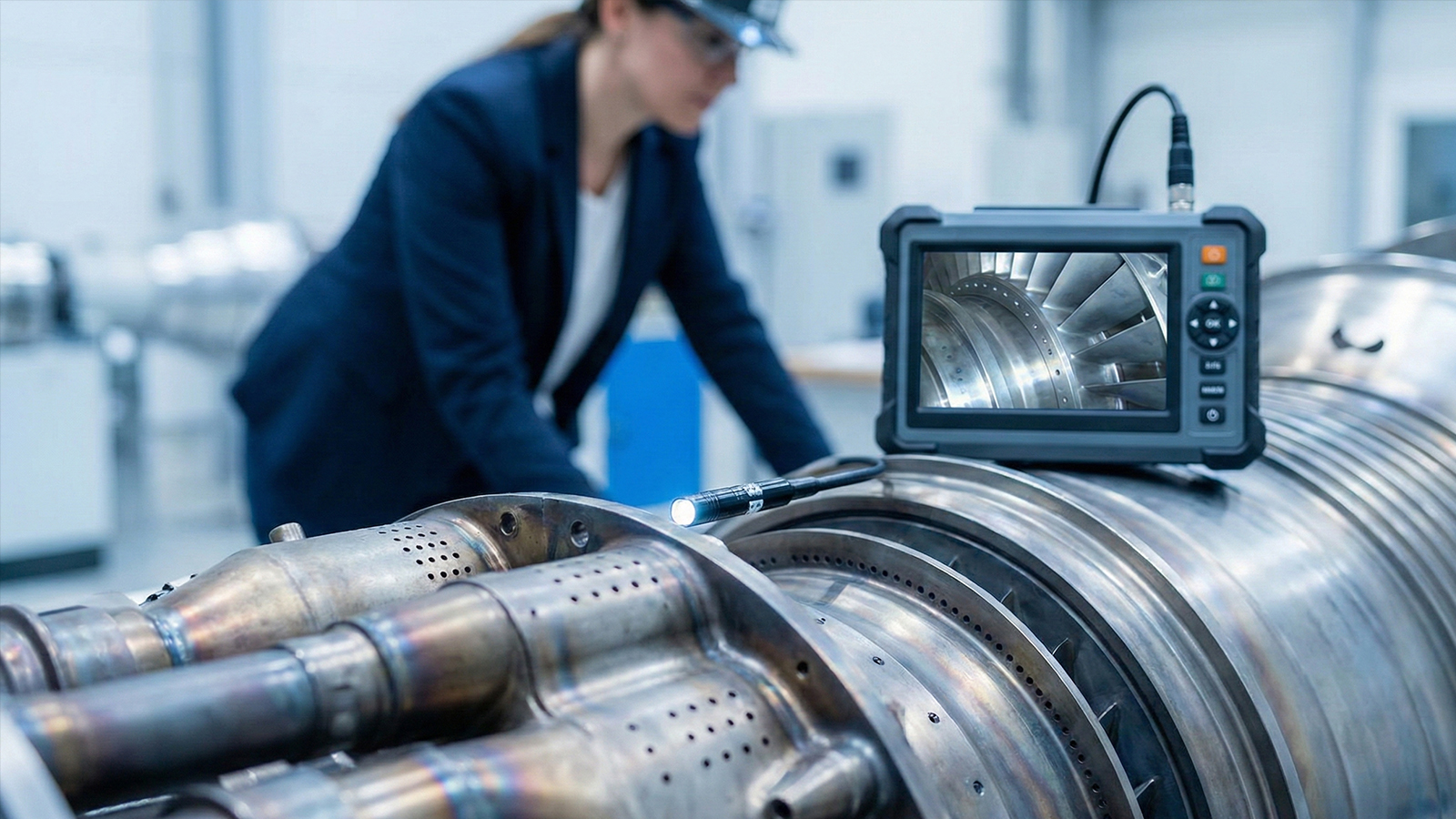 Borescope inspection of 7FA combustion section