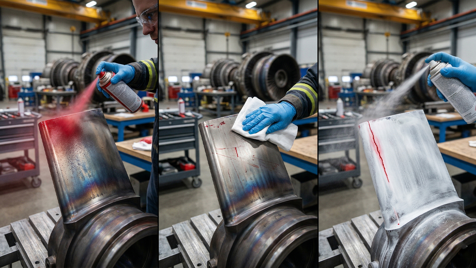 3 Step Dye Penetrant Inspection Process